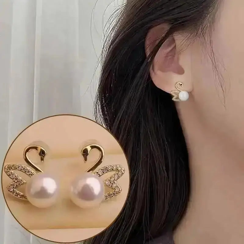 Korean Fashion Seven Star Zircon Earrings For Women Jewelry 2026 Trending New Luxury Women's Crystal Stars Stud Earrings Gifts theelegancejewellery
