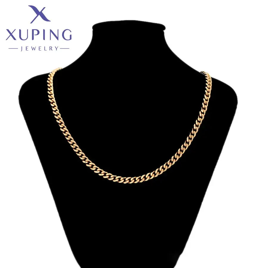 Xuping Jewelry Fashion New Arrival Gold Color Bracelet Necklace Jewellery Set for Women Classic Banquet Gift  X000984414 theelegancejewellery
