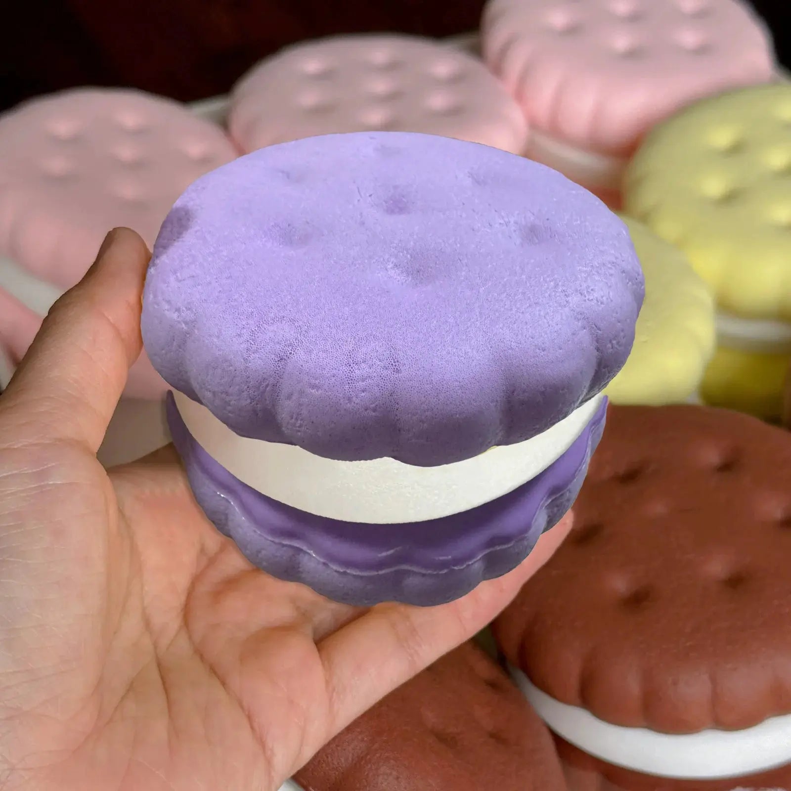 Squishy Simulated Cake Squeeze Toy Fidgets Toys Big Cookie Biscuit Slow Rising Squishy Anxiety Antistress Squishys Gifts Kids theelegancejewellery