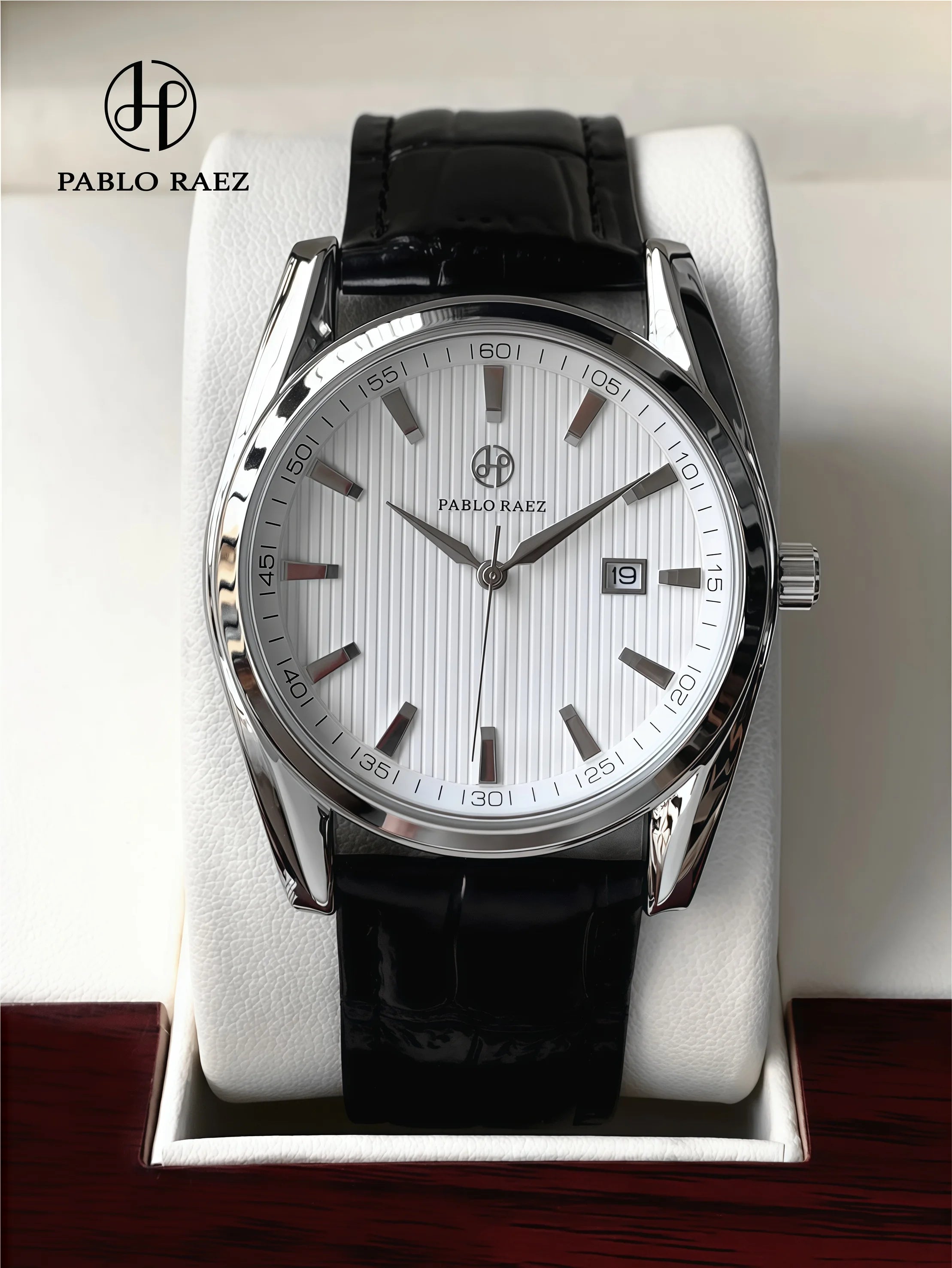 PABLO RAEZ Real Photos Luxury Men Quartz Watch Waterproof Date Wristwatch Men Watches Male Clock Sports Reloj High Quality +Box
