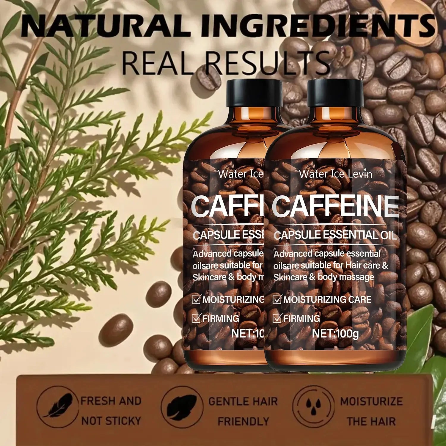 Hair Oil,High Concentration Caffeine Hair Essence,Activate Follicles,Strengthen Roots,Naturally Nourish Dry Hair,Soft Lasting Shine theelegancejewellery