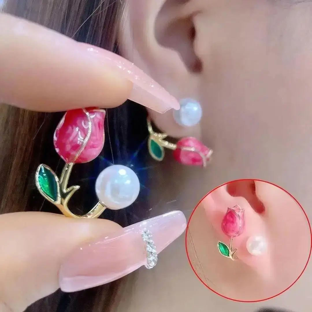 Korean Fashion Seven Star Zircon Earrings For Women Jewelry 2026 Trending New Luxury Women's Crystal Stars Stud Earrings Gifts theelegancejewellery