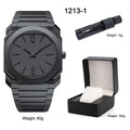 Men's Business Quartz Watch Ultra-Thin Large Dial Plastic Waterproof Watch Men's Simple High-Quality Watch Gift