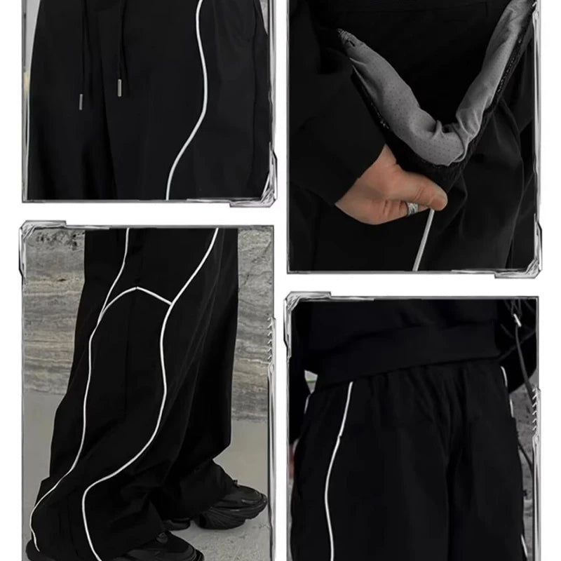 Men's Punk Straight Pants
