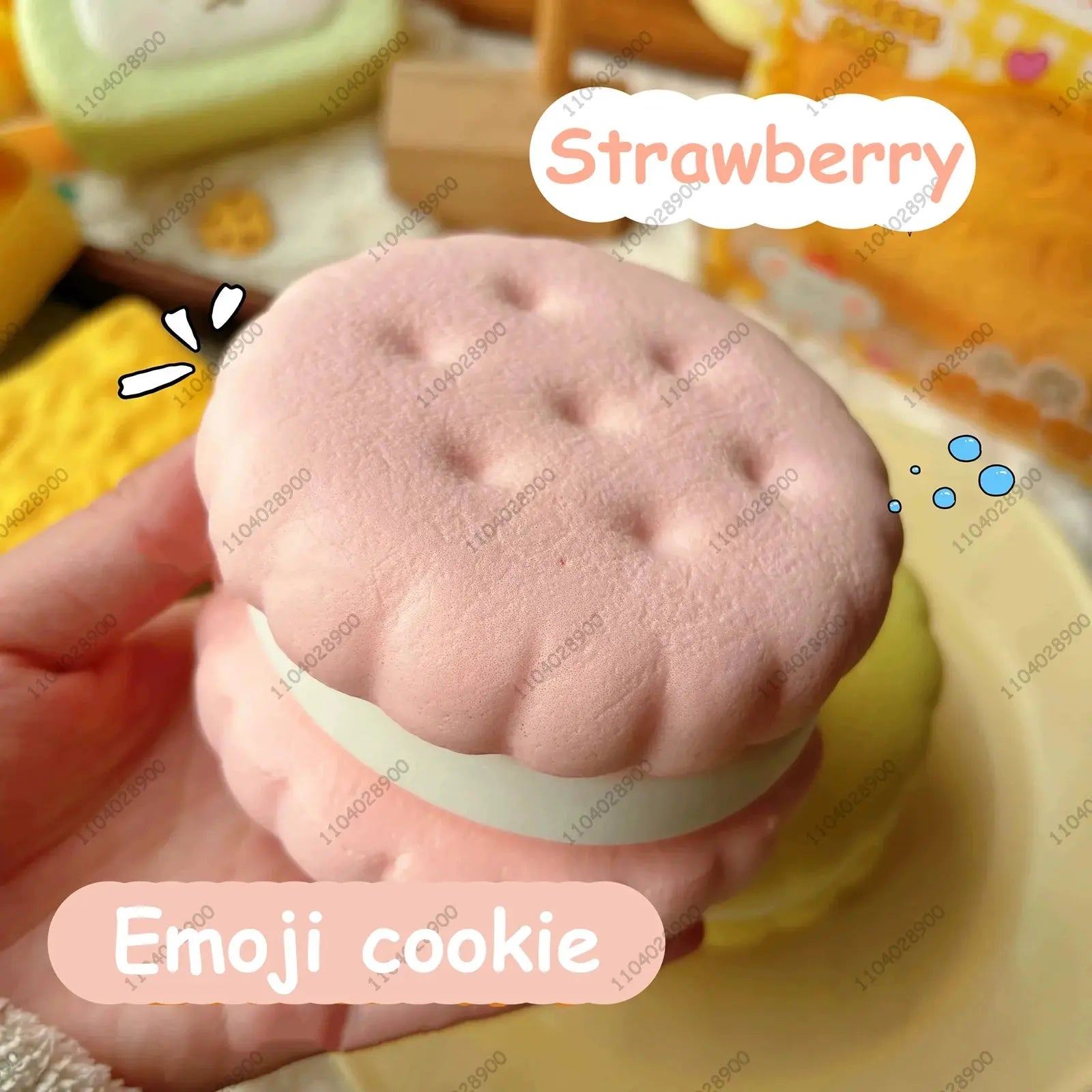 Squishy Simulated Cake Squeeze Toy Fidgets Toys Big Cookie Biscuit Slow Rising Squishy Anxiety Antistress Squishys Gifts Kids theelegancejewellery