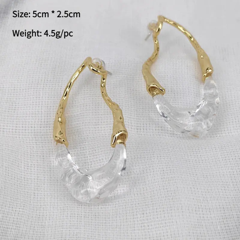 Fashion Jewelry European and American Design Irregular Earrings For Women Party Gifts Exaggerative Accessories 2025 Trend New theelegancejewellery