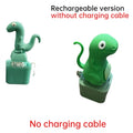 Rechargeable Frog Keychain Croaking Sound LED Light Fidget Clicker Toy Stress Relief Gifts for Men Women Kids Party Favors