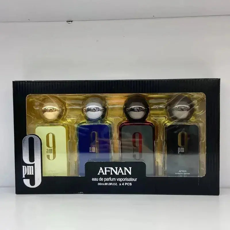 AFNAN 4PCS Perfume Set 30ml Unisex Eau De Parfum Long Lasting Fresh Sweet Woody Aromatic Fragrance Collection Luxury Mini Gift theelegancejewellery