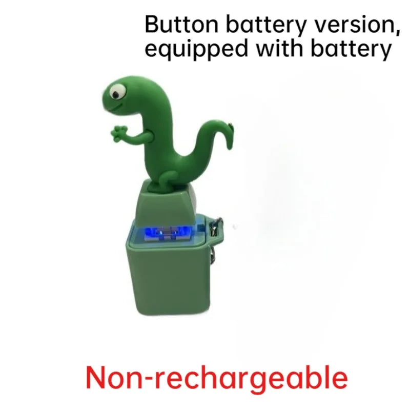 Rechargeable Frog Keychain Croaking Sound LED Light Fidget Clicker Toy Stress Relief Gifts for Men Women Kids Party Favors