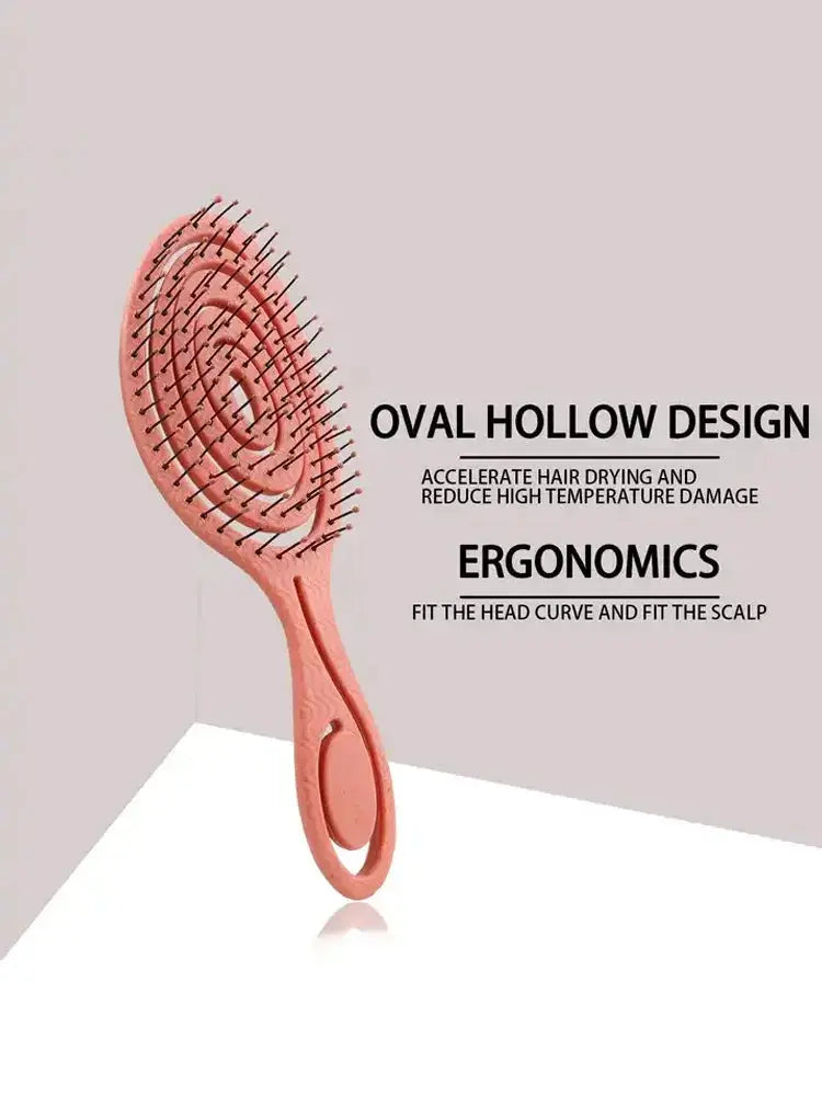 Hair Massage Comb Bristle Nylon Hairbrush Curly Detangle Hair Brush for Salon Hairdressing Tools theelegancejewellery