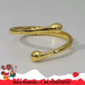 2025 European and American Jewelry Trendy Punk Hip Hop Gold Geometric Opening Bracelet Couple Accessories Festival Gift theelegancejewellery