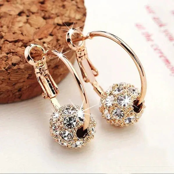 Fashion Trend Earrings Zircon Pendant Earrings Shiny Earrings for Women's Wedding Betrothal Bride Jewelry Birthday Gift theelegancejewellery