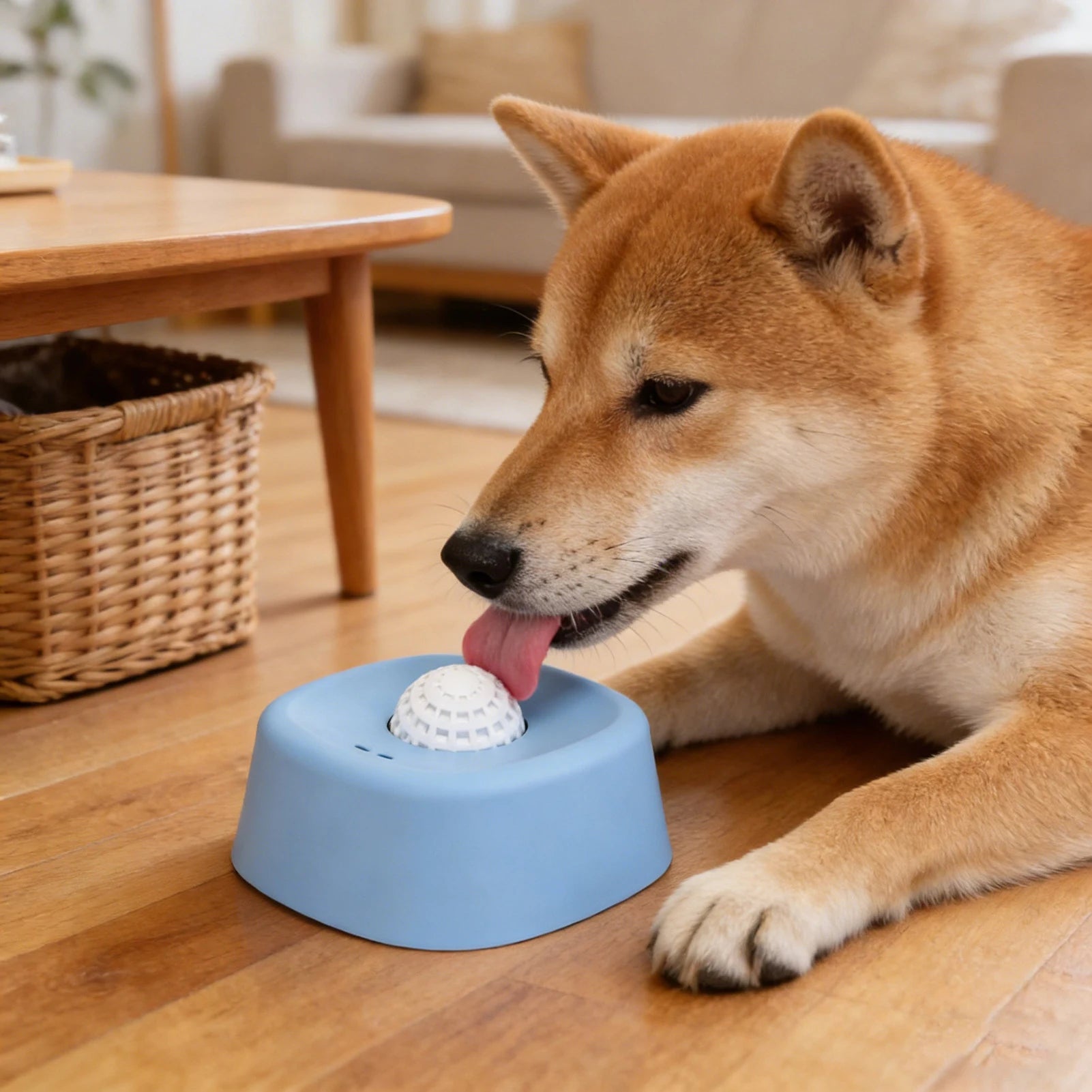 Dog Slow Feeder Lick Bowl Licking Ball Anti Spill No Mess Liquid Treat Dispenser for Yogurt Bone Broth Pet Feeding Toy Dogs