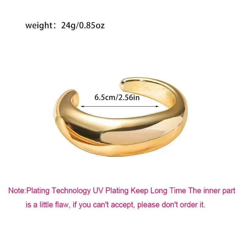 Fashion Exaggerated Irregular Bracelets for Women Simple Hip Hop Rock Personality Plastic Cuff Bangle Trendy Jewelry theelegancejewellery