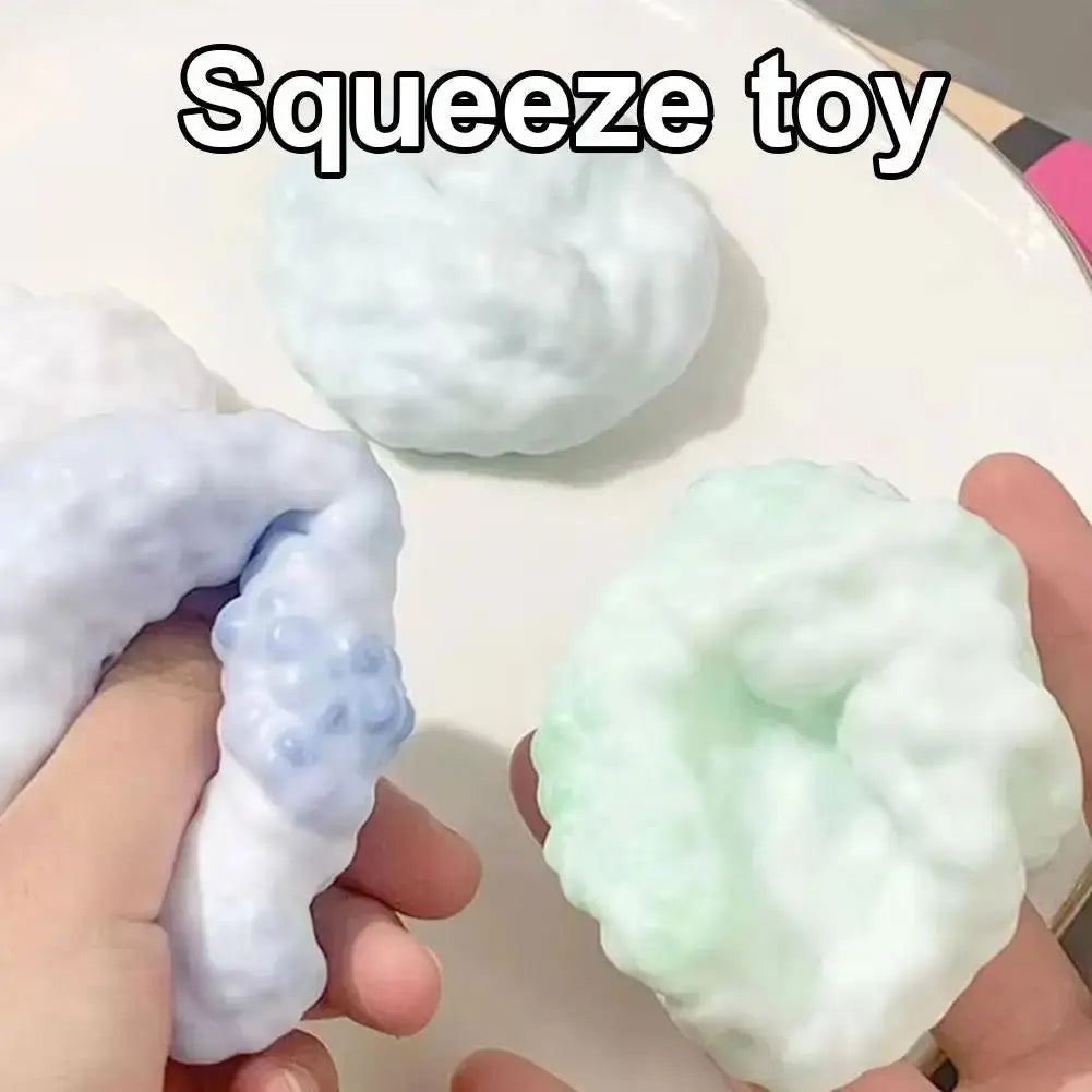 Squishy Ball Ice Skin Stress Relief Toy Super Soft Sticky Handmade Slow Rising Sensory Fidget Toy for Kids Adult Anxiety Relief theelegancejewellery