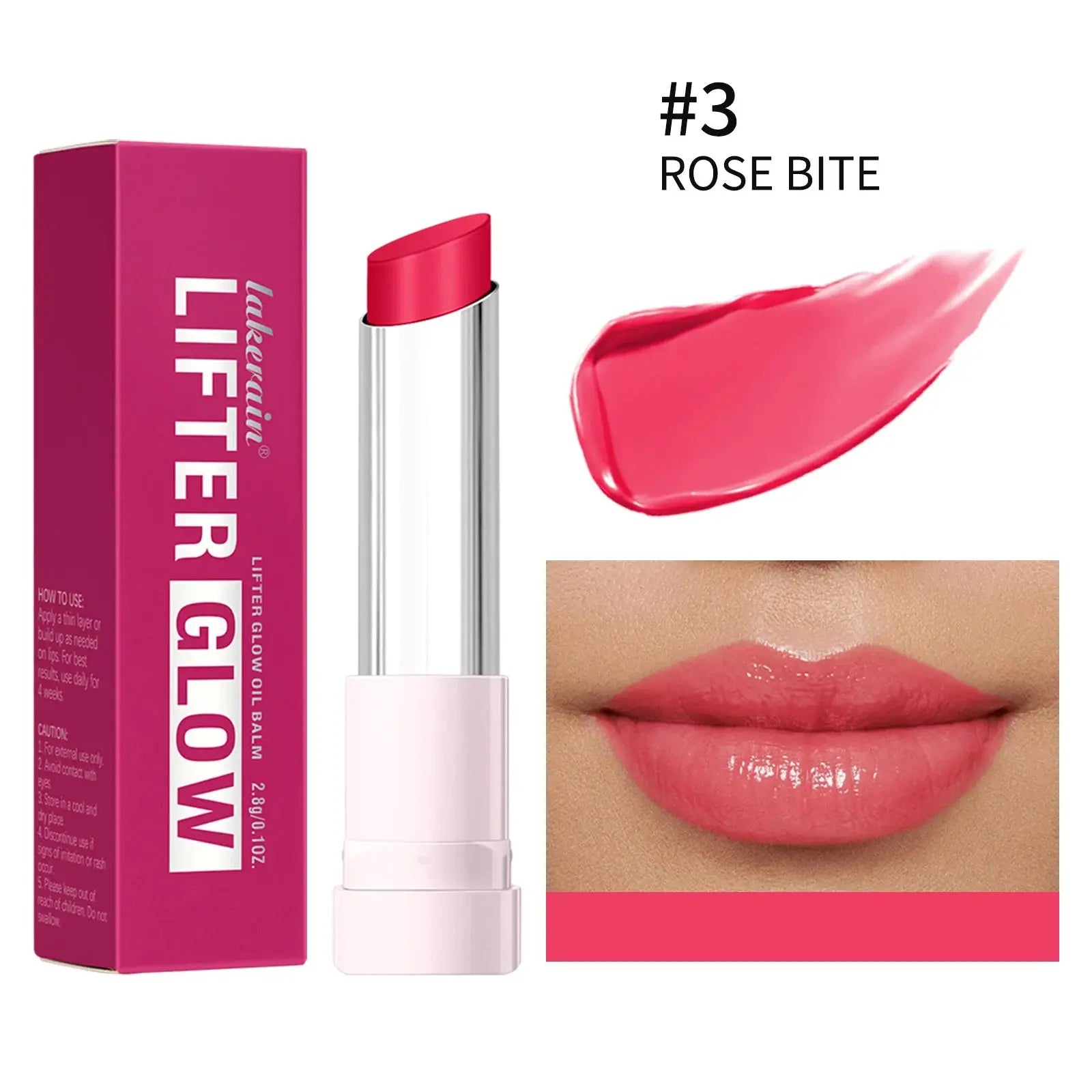 Lip Balm Lifter Glaze Oil Balm with Hyaluronic Acid and Hydrating Oil Blend with 24HRs of Smooth Moisturizing Shine Pink Makeup theelegancejewellery