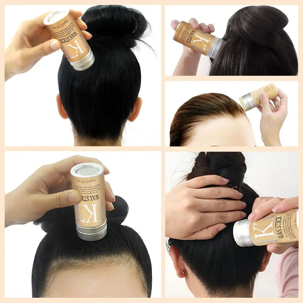 Hair Wax Stick for Wigs, Edge Control Slick Stick Hair Pomade Stick Non-greasy Styling Wax, for Edge Frizz Hair