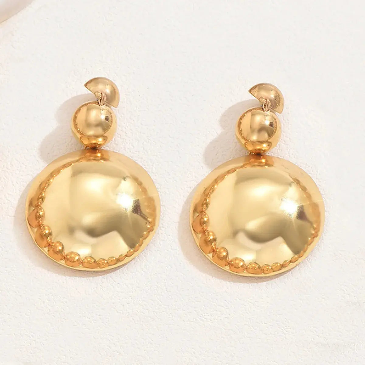 New Style Necklace and Earrings Jewelry Set, Fashionable and Unique Metal Bead Necklace, Niche High-End Pendant Earrings theelegancejewellery