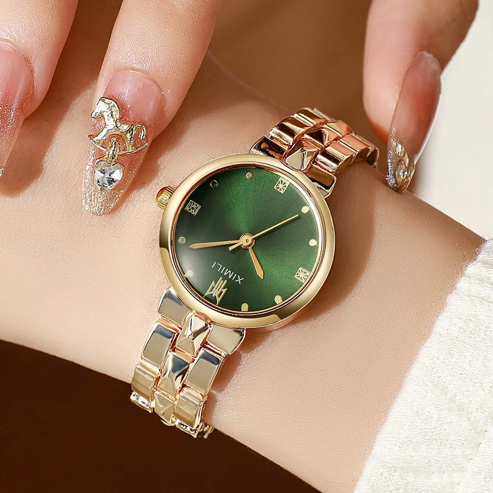 New Women Watches Rhinestone Quartz Watch Casual Luxury Watch Ladies Bracelet Watch Women Wristwatch Relogio Feminino Clock Hous