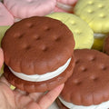 Squishy Simulated Cake Squeeze Toy Fidgets Toys Big Cookie Biscuit Slow Rising Squishy Anxiety Antistress Squishys Gifts Kids theelegancejewellery