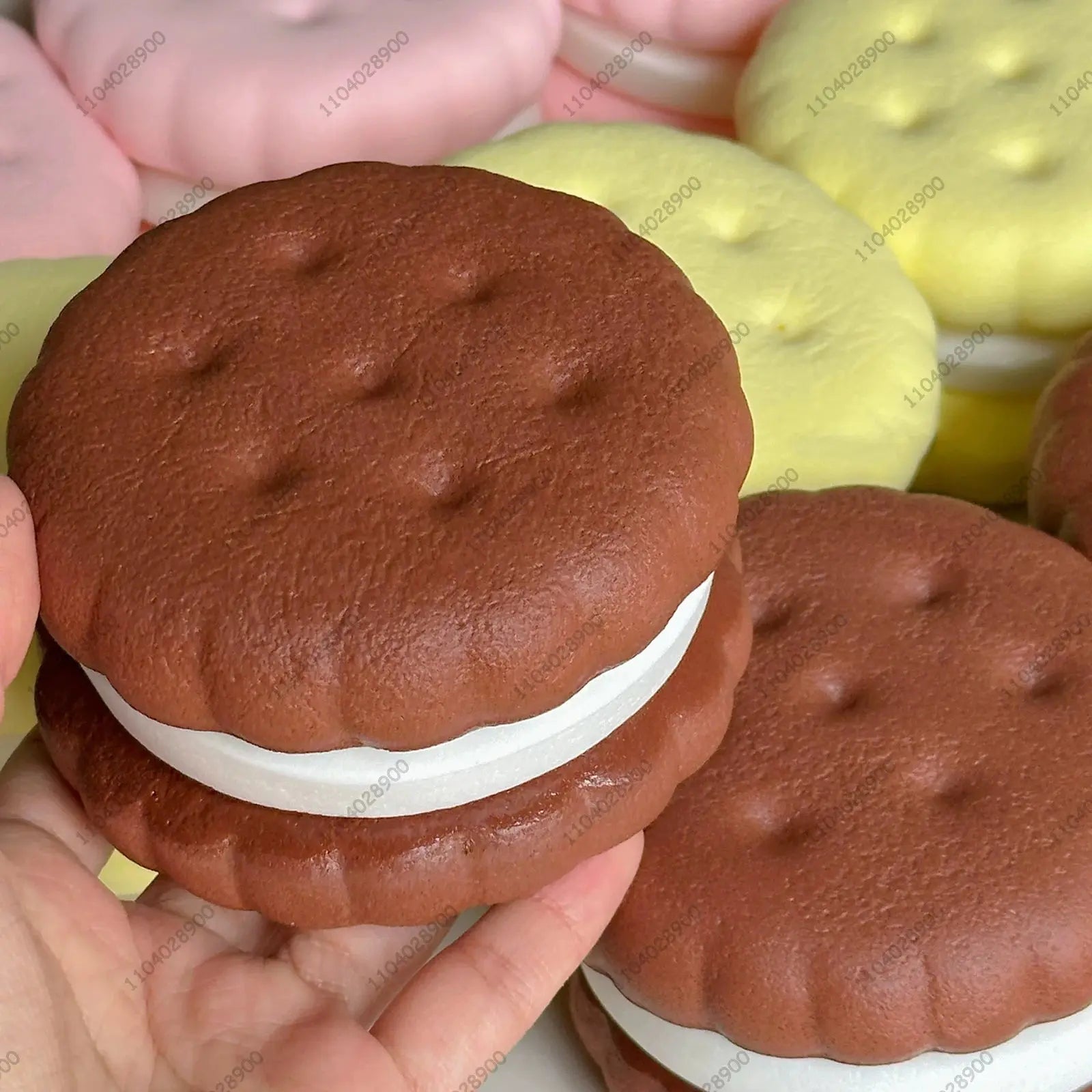 Squishy Simulated Cake Squeeze Toy Fidgets Toys Big Cookie Biscuit Slow Rising Squishy Anxiety Antistress Squishys Gifts Kids theelegancejewellery