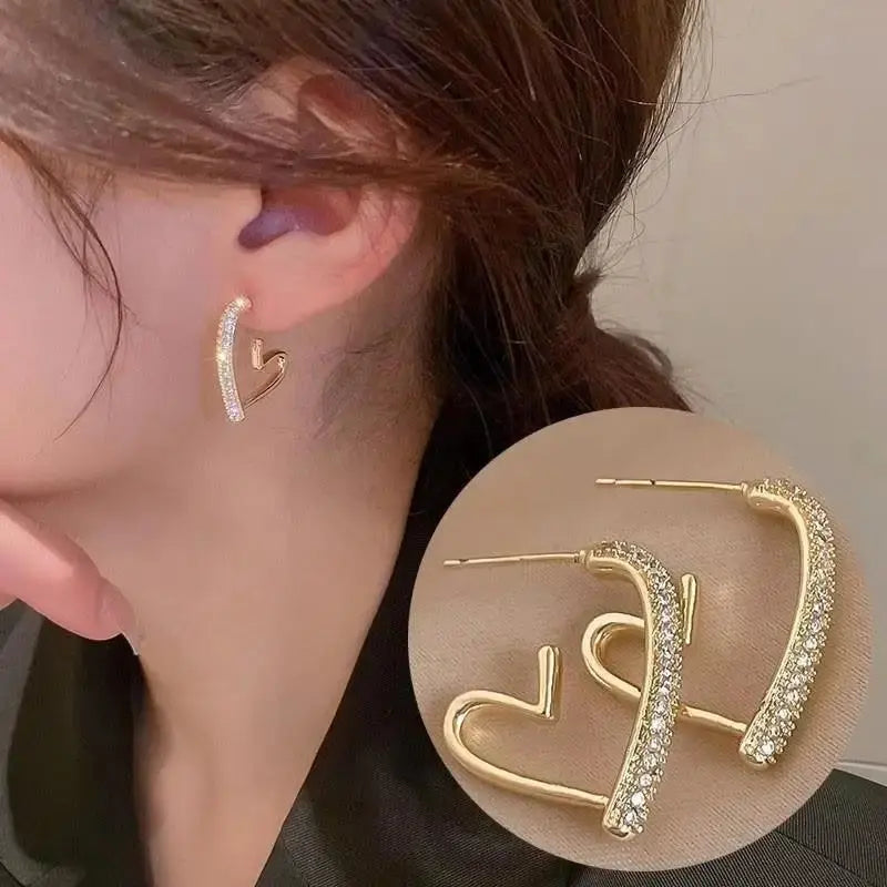 Korean Fashion Seven Star Zircon Earrings For Women Jewelry 2026 Trending New Luxury Women's Crystal Stars Stud Earrings Gifts theelegancejewellery