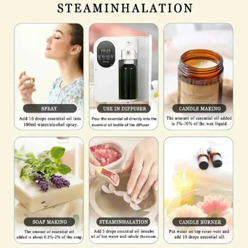 Aromatherapy Oil Supplement Liquid Car Fragrance Liquid Long-lasting Fragrance Expansion Soothing Relaxing Multiple Fragrances ﻿ theelegancejewellery