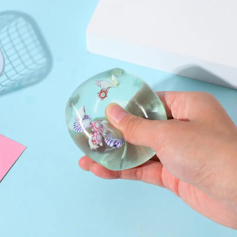 1Pcs Slow Rise Squishy Toys Taba Stress Balls Cube Ocean Sensory Fidget Toy For Kids And Adults Squeeze Relax Gift