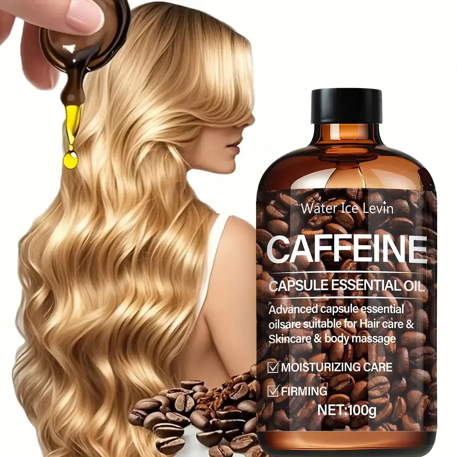 Hair Oil,High Concentration Caffeine Hair Essence,Activate Follicles,Strengthen Roots,Naturally Nourish Dry Hair,Soft Lasting Shine theelegancejewellery