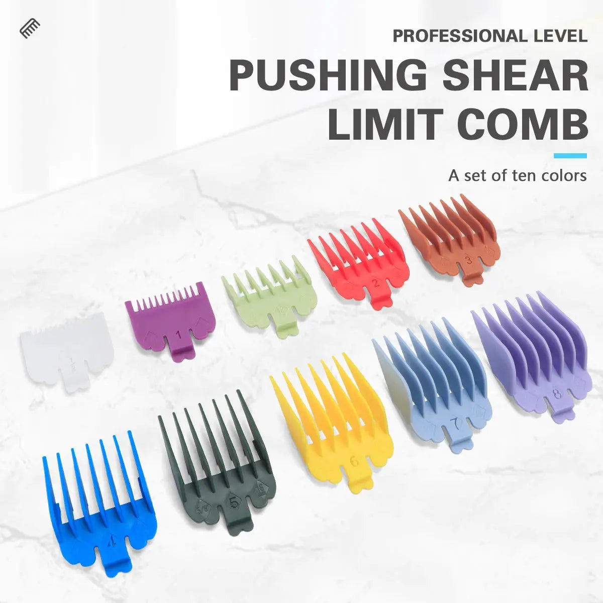 10Pcs Hair Clipper Guards Barber Accessories Professional Trimmer Attachment Limit Combs Replacement Guards Set