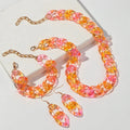 New Fashion  Acrylic Color Transparent Gradient Chain Necklace Set for Women Luxury Colorful Necklaces 2026 Accessories Jewelry EleganceJewellery