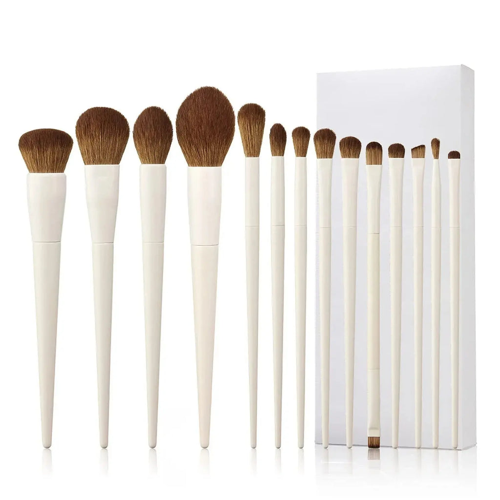 Makeup Brushes 14pc Makeup Brush set Synthetic Foundation Brush Powder Contour Eyeshadow Liner Blending Highlight theelegancejewellery