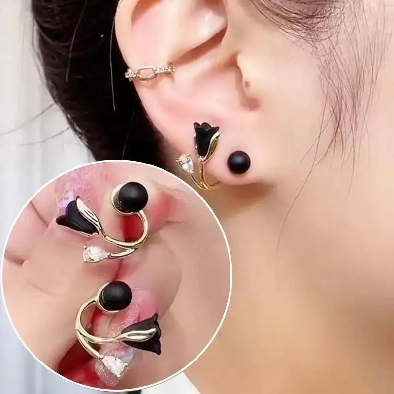 Korean Fashion Seven Star Zircon Earrings For Women Jewelry 2026 Trending New Luxury Women's Crystal Stars Stud Earrings Gifts theelegancejewellery