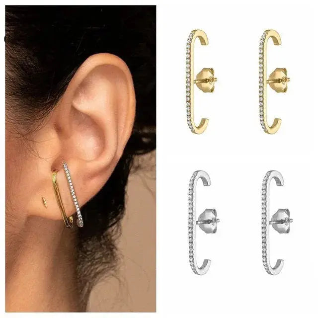 Wholesale Trend  Zirconia Earrings Charming Fashion Stud Earrings Birthday Gift  Accessories for Women Party Jewelry theelegancejewellery