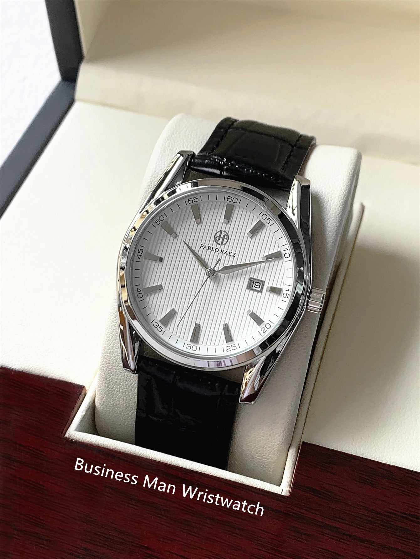 PABLO RAEZ Real Photos Luxury Men Quartz Watch Waterproof Date Wristwatch Men Watches Male Clock Sports Reloj High Quality +Box