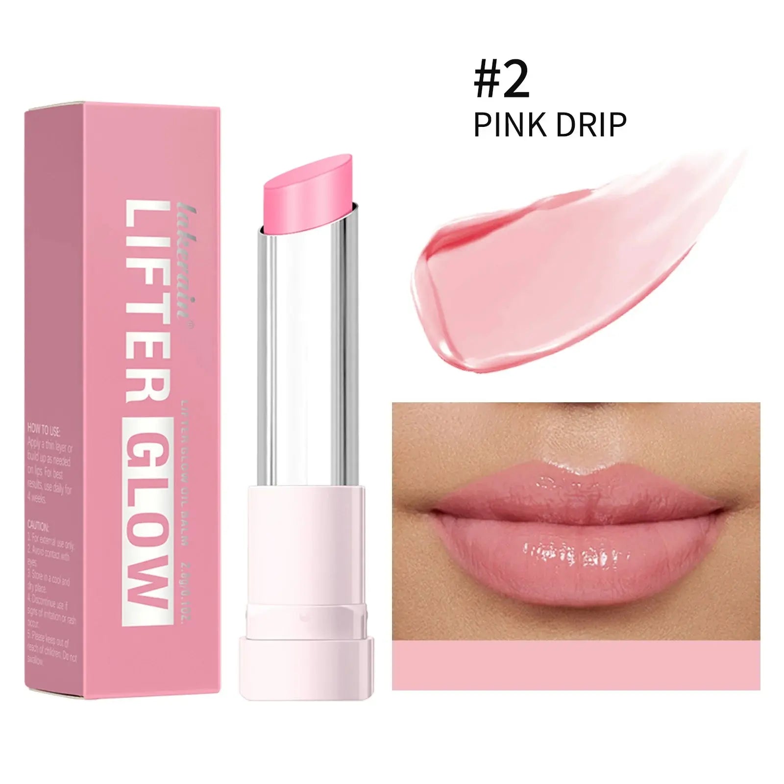 Lip Balm Lifter Glaze Oil Balm with Hyaluronic Acid and Hydrating Oil Blend with 24HRs of Smooth Moisturizing Shine Pink Makeup theelegancejewellery