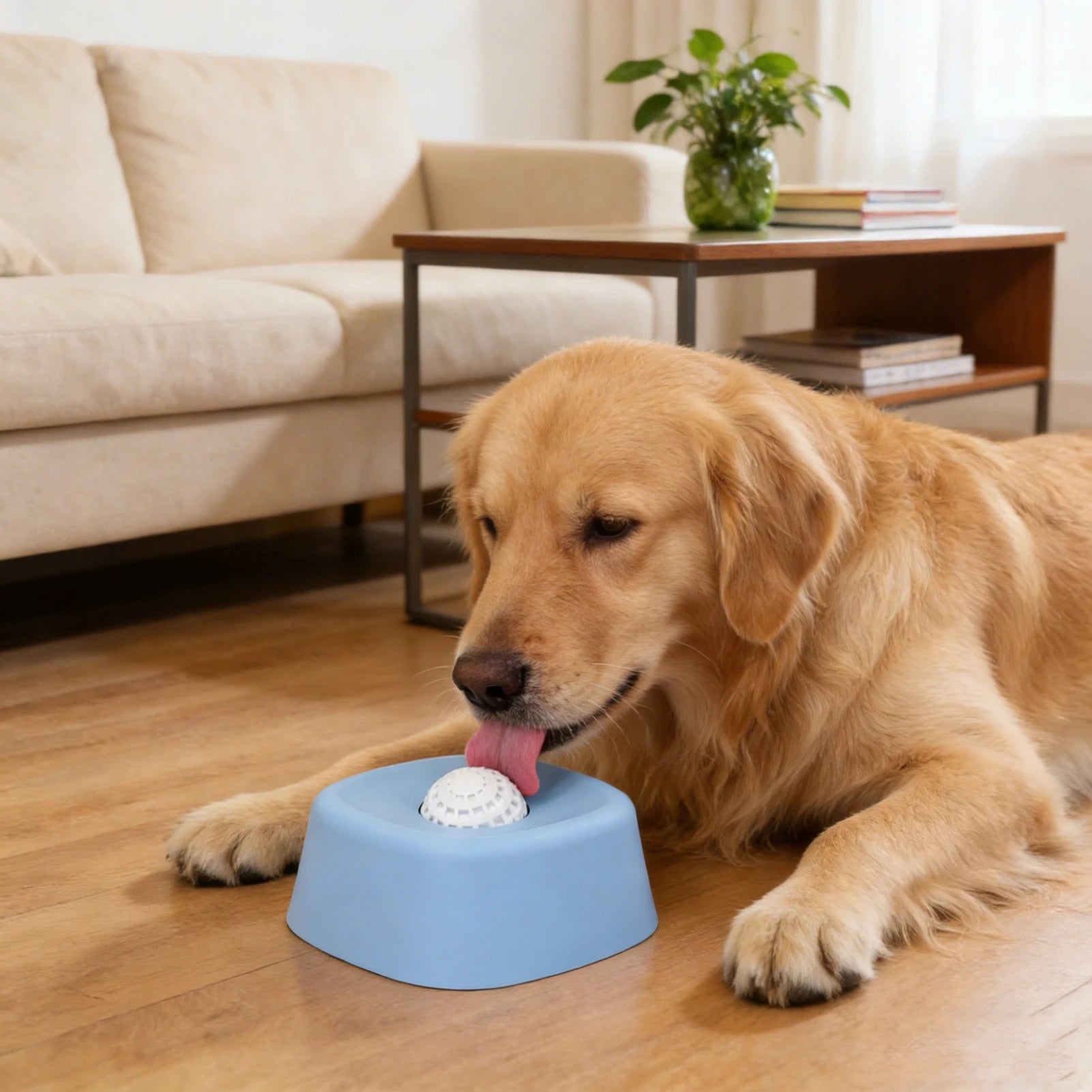 Dog Slow Feeder Lick Bowl Licking Ball Anti Spill No Mess Liquid Treat Dispenser for Yogurt Bone Broth Pet Feeding Toy Dogs