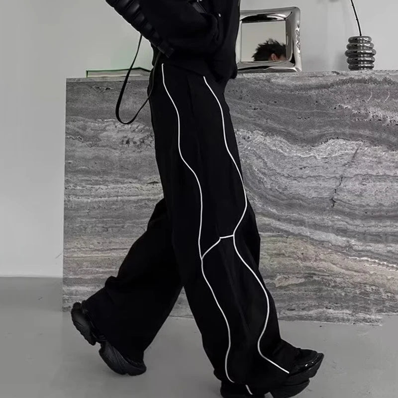 Men's Punk Straight Pants