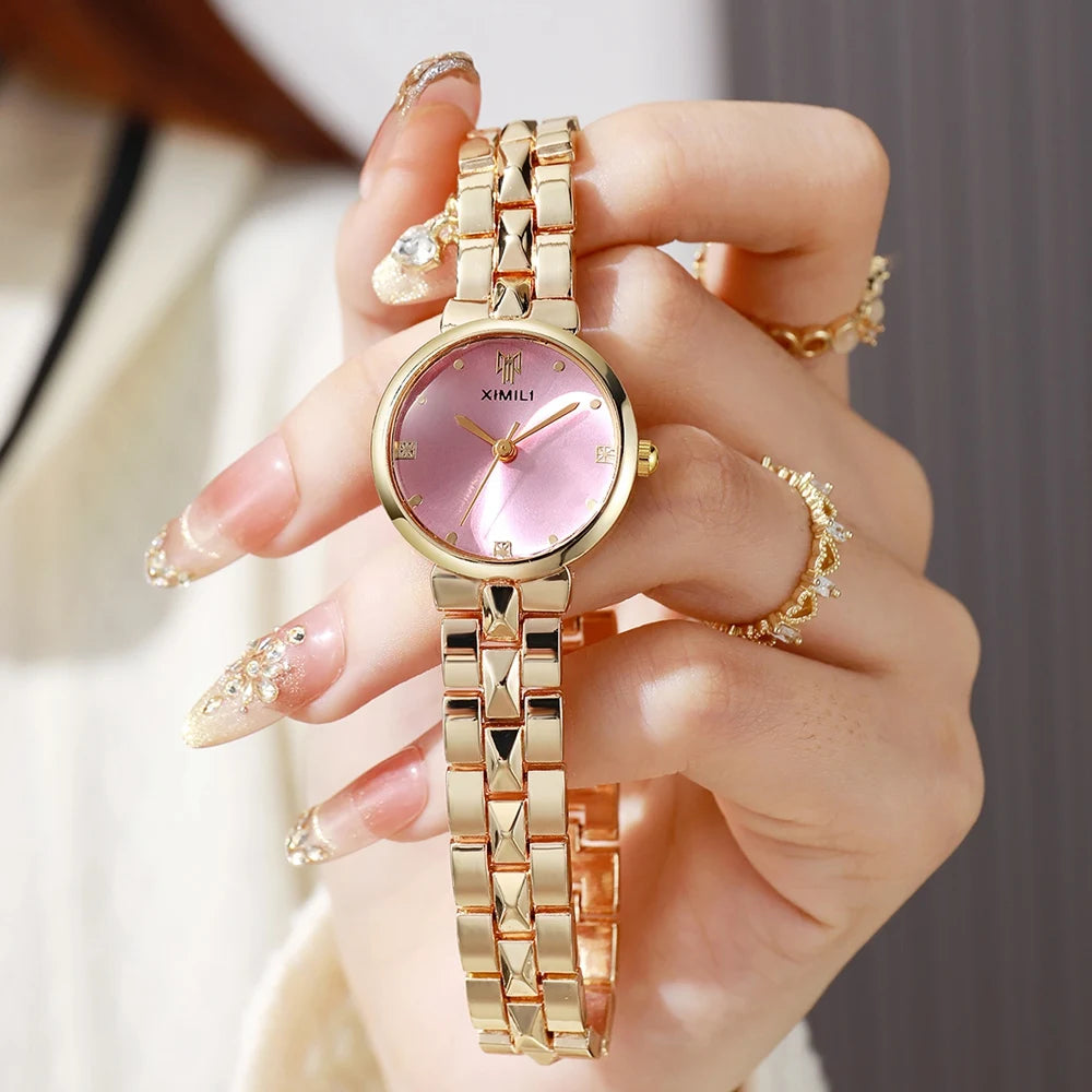 New Women Watches Rhinestone Quartz Watch Casual Luxury Watch Ladies Bracelet Watch Women Wristwatch Relogio Feminino Clock Hous