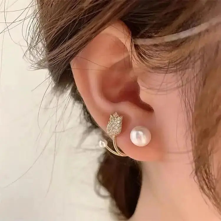 Korean Fashion Seven Star Zircon Earrings For Women Jewelry 2026 Trending New Luxury Women's Crystal Stars Stud Earrings Gifts theelegancejewellery