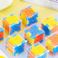 Mini 3D Maze Magic Cube Six-sided Transparent Puzzle Speed Cube Rolling Ball Cubes Maze Toys For Stress Reliever Toys