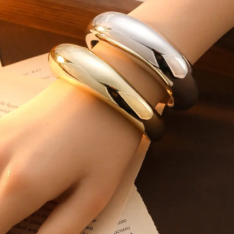 Fashion Exaggerated Irregular Bracelets for Women Simple Hip Hop Rock Personality Plastic Cuff Bangle Trendy Jewelry theelegancejewellery