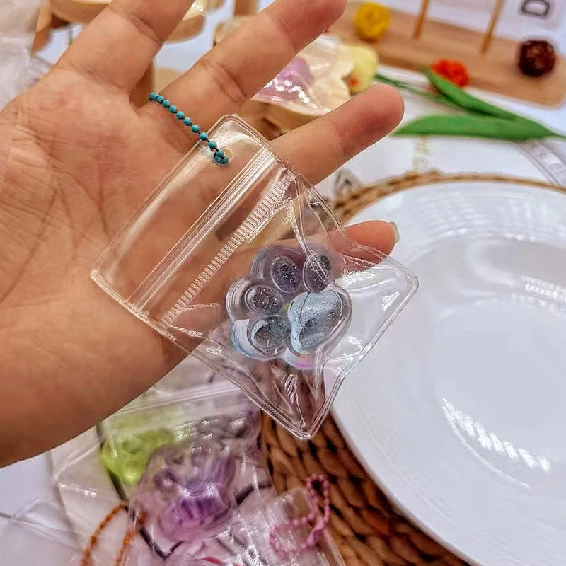 Squishy Dumplings Keychain Press Button Stress Relief Mini Keyboard Fidget Keyrings LED Lighting Hanging Bags Pendent Gifts