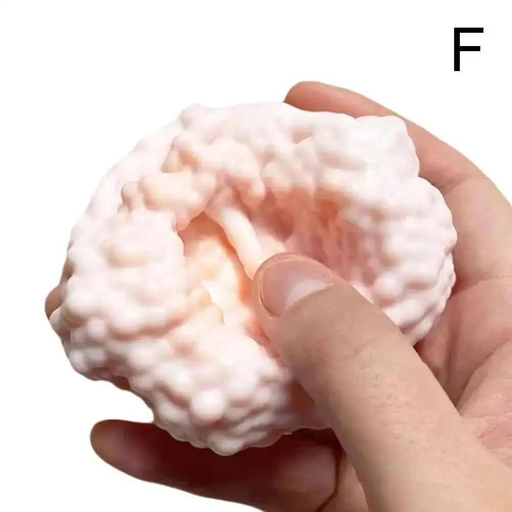 Squishy Ball Ice Skin Stress Relief Toy Super Soft Sticky Handmade Slow Rising Sensory Fidget Toy for Kids Adult Anxiety Relief theelegancejewellery