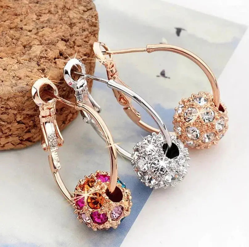 Fashion Trend Earrings Zircon Pendant Earrings Shiny Earrings for Women's Wedding Betrothal Bride Jewelry Birthday Gift theelegancejewellery
