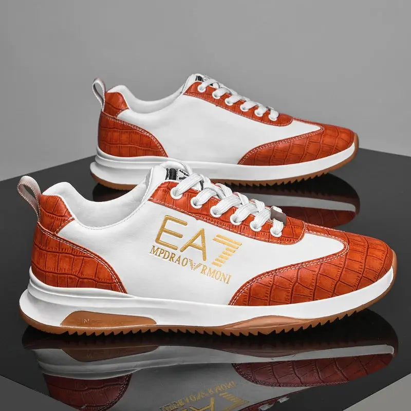 Italian Luxury Leather Sneakers theelegancejewellery