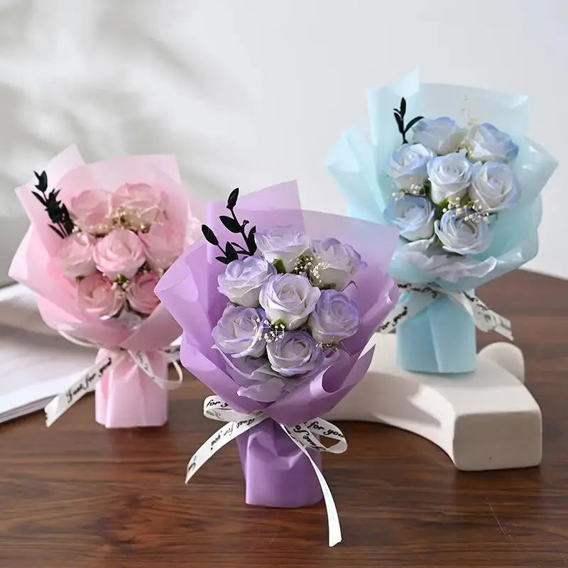 Artificial Rose Flower Bouquet theelegancejewellery