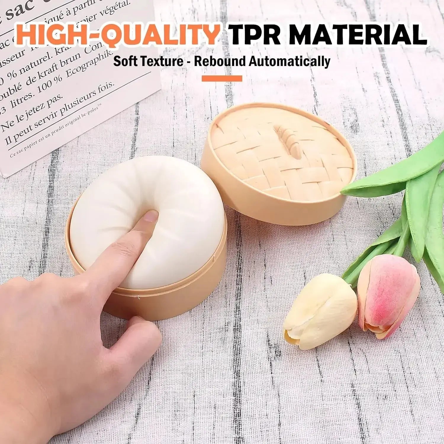 Squishy Buns Fidget Toy Anti-Stress Slow Rising Fruit Pinch Squeeze Stress Reliever Funny Pressure Reducer Prop theelegancejewellery