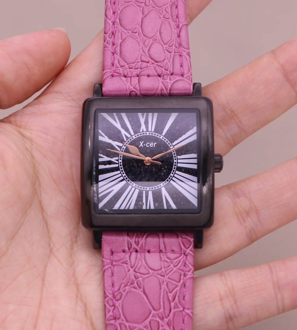 Sale Melissa Luxury Lady Women's Watch Rhinestone Crystal Fashion Hours Bracelet Real Leather Girl Birthday Gift