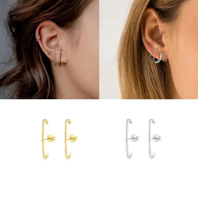 Wholesale Trend  Zirconia Earrings Charming Fashion Stud Earrings Birthday Gift  Accessories for Women Party Jewelry theelegancejewellery